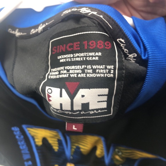 Golden State Warriors Two Hype Shirt NBALAB NBA Size Large Mens Black Embroidery - Picture 12 of 16